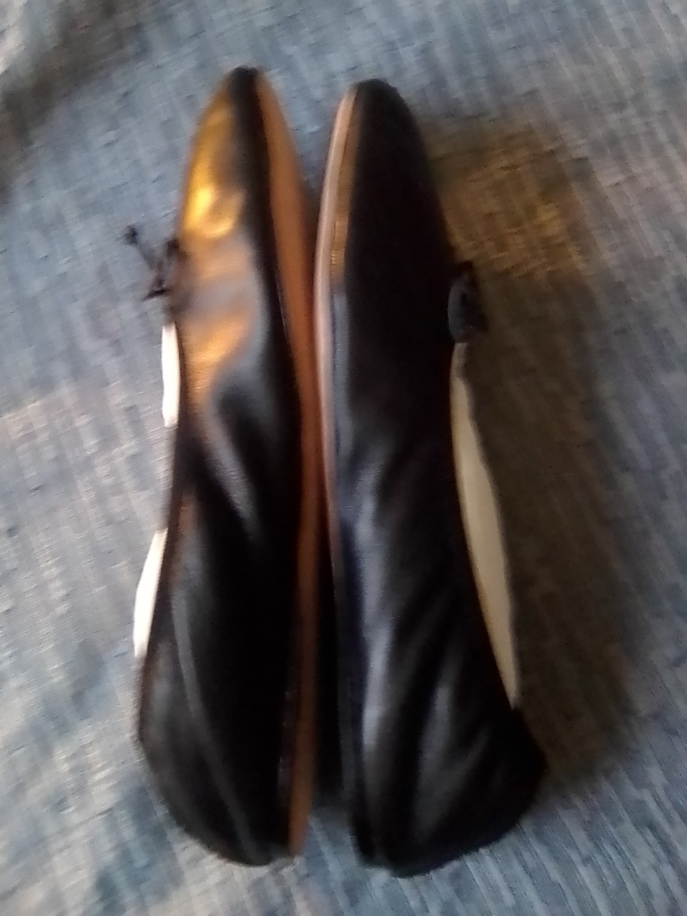 Black Ballet Flats with Bow NWT - Picture 4 of 8